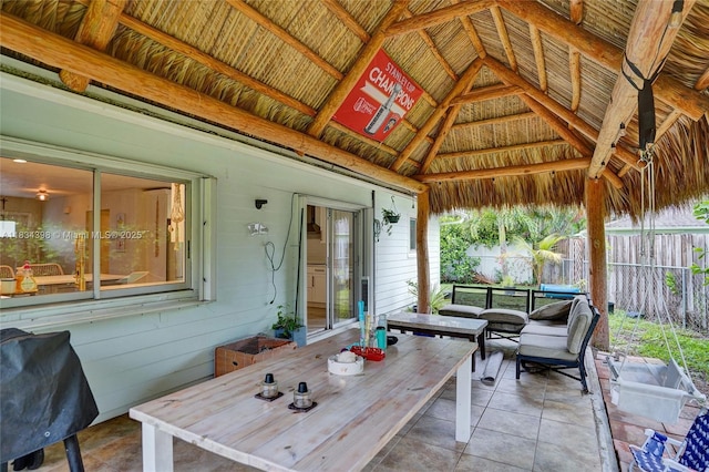 7735 Edgewater Dr, Lake Clarke Shores, FL 33406 - view of patio / terrace featuring a gazebo