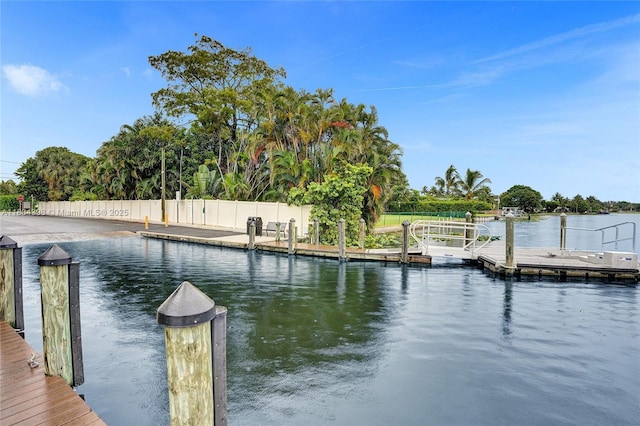 7735 Edgewater Dr, Lake Clarke Shores, FL 33406 - dock area featuring a water view