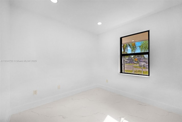 324 SW 16th Ter, Homestead, FL 33030 - spare room with recessed lighting and marble finish floors