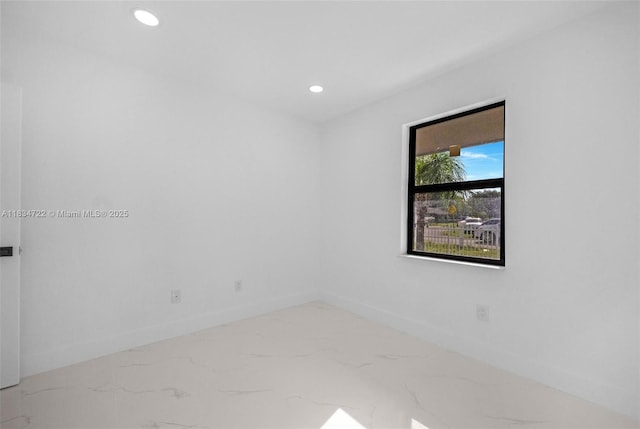 324 SW 16th Ter, Homestead, FL 33030 - unfurnished room featuring recessed lighting and marble finish floors