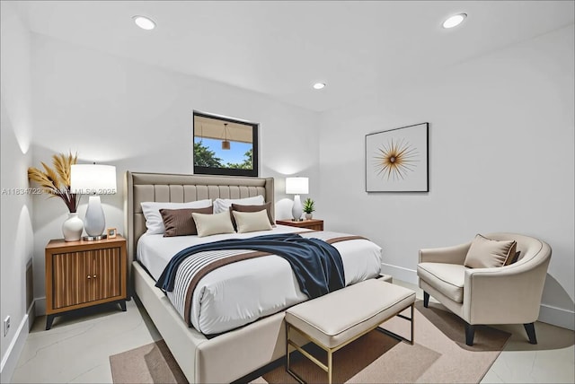 324 SW 16th Ter, Homestead, FL 33030 - bedroom featuring marble finish floors and recessed lighting