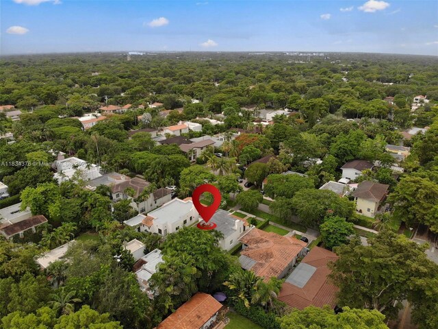 1111 Columbus Blvd, Coral Gables, FL 33134 - aerial view of property's location with nearby suburban area