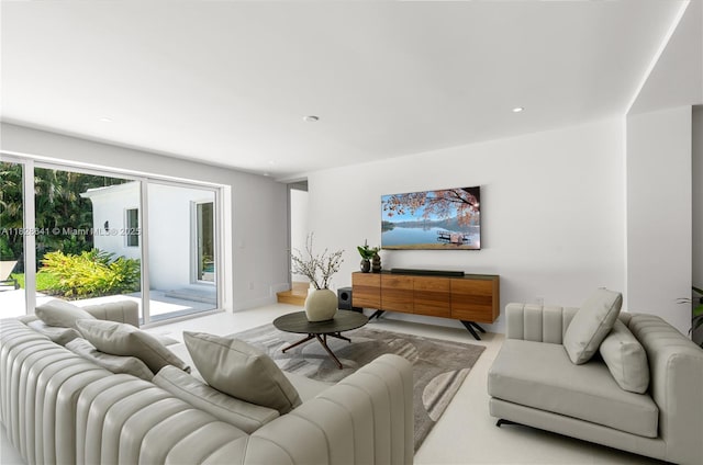 45 NE 104th St, Miami Shores, FL 33138 - living room featuring recessed lighting
