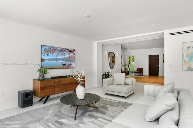 45 NE 104th St, Miami Shores, FL 33138 - living room featuring recessed lighting