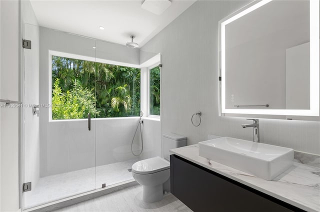 45 NE 104th St, Miami Shores, FL 33138 - full bath with vanity and a shower stall