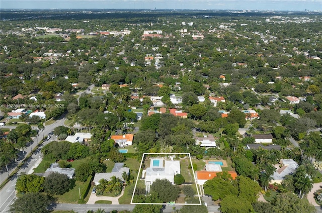 45 NE 104th St, Miami Shores, FL 33138 - aerial view of property's location with property parcel outlined