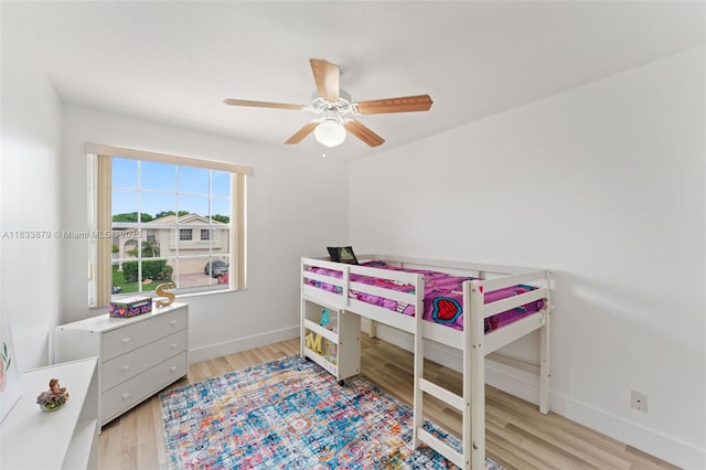 1894 SW 149th Ave, Miramar, FL 33027 - bedroom featuring light wood finished floors and a ceiling fan