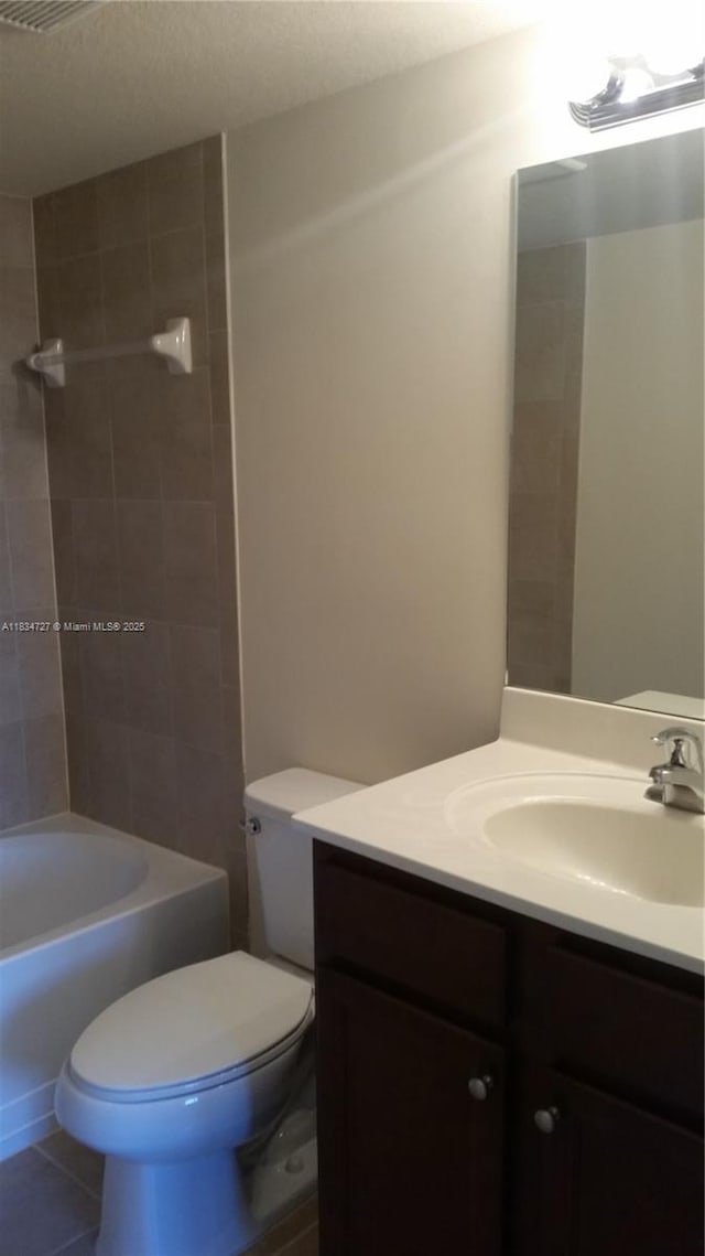 22441 SW 88th Pl Unit 204-5, Cutler Bay, FL 33190 - full bathroom featuring vanity, shower / bathtub combination, and tile patterned floors
