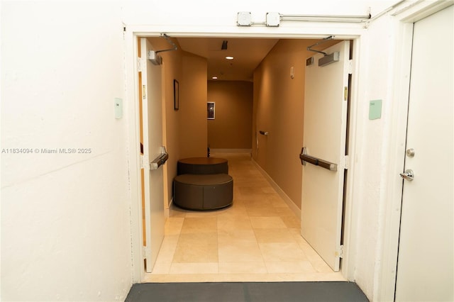150 Sunny Isles Blvd Unit 1-Th403, Sunny Isles Beach, FL 33160 - corridor with light tile patterned flooring