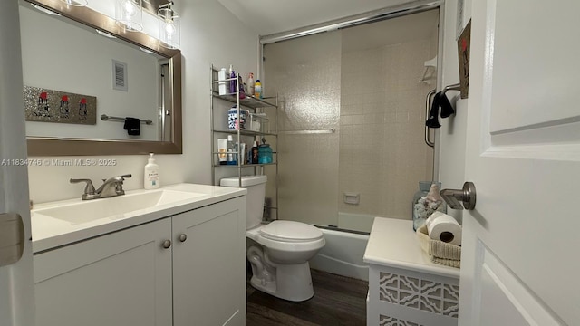 3910 Inverrary Blvd Unit 503-B, Lauderhill, FL 33319 - bathroom featuring vanity, wood finished floors, and shower / tub combination