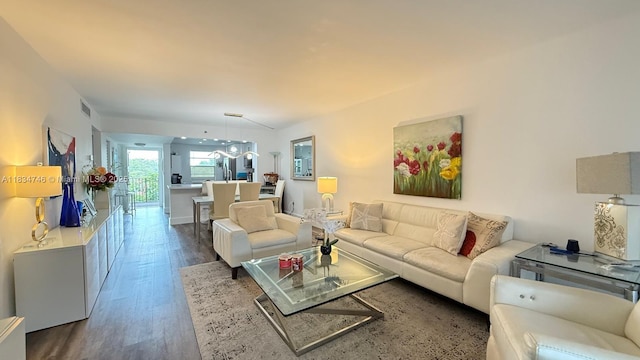 3910 Inverrary Blvd Unit 503-B, Lauderhill, FL 33319 - living room featuring wood finished floors