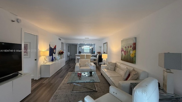 3910 Inverrary Blvd Unit 503-B, Lauderhill, FL 33319 - living area featuring dark wood-type flooring