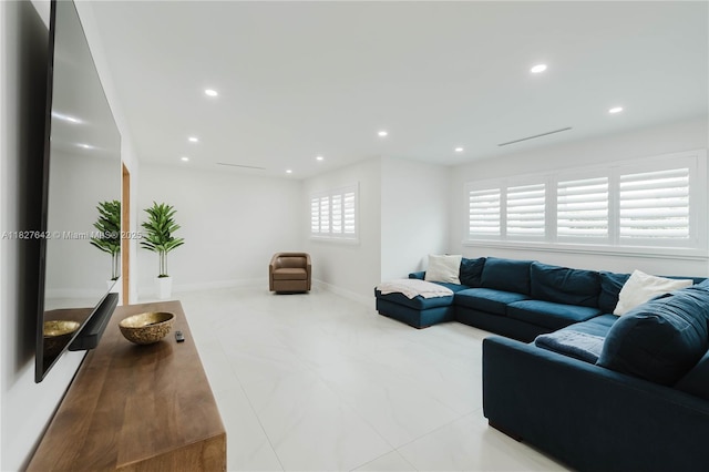 9471 SW 10th St, Miami, FL 33174 - living room with recessed lighting and tile patterned flooring