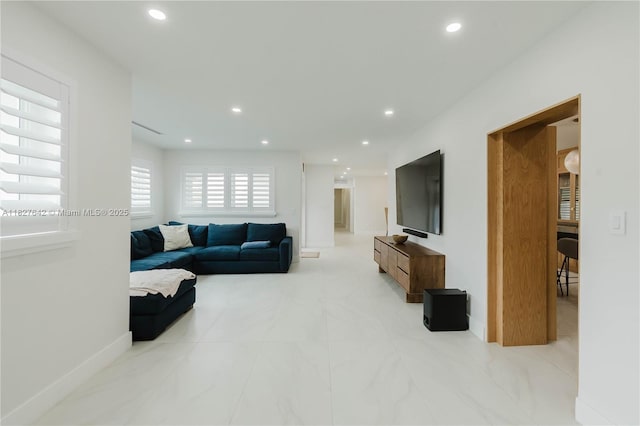 9471 SW 10th St, Miami, FL 33174 - living room with recessed lighting and baseboards