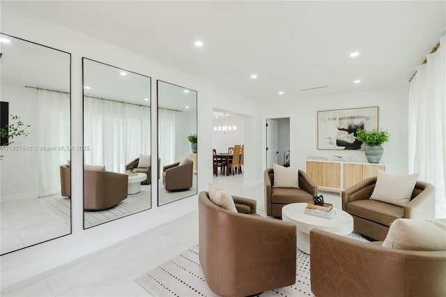 9471 SW 10th St, Miami, FL 33174 - living area featuring recessed lighting
