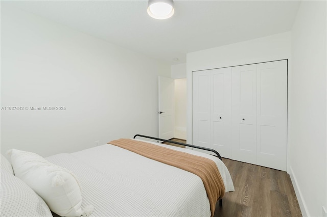 9471 SW 10th St, Miami, FL 33174 - bedroom with wood finished floors and a closet