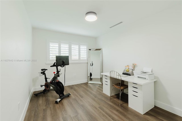 9471 SW 10th St, Miami, FL 33174 - workout area featuring wood finished floors