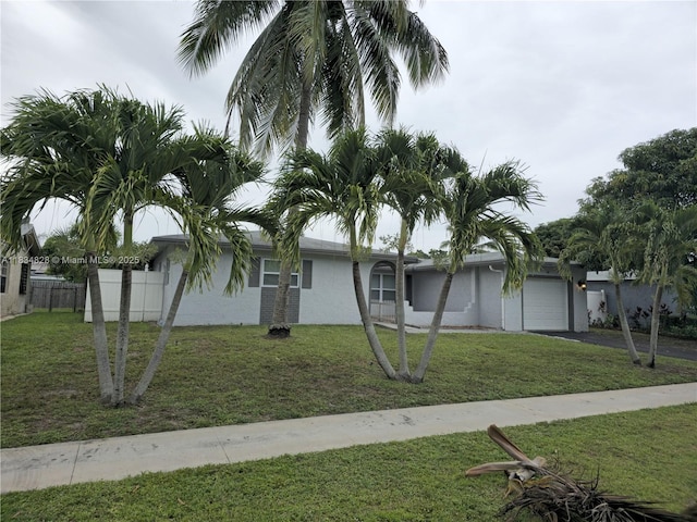 7771 NW 46th St, Lauderhill, FL 33351 - single story home featuring a garage, asphalt driveway, and stucco siding