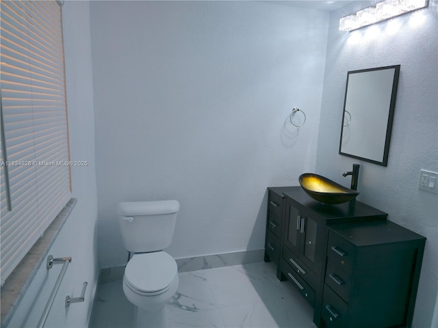 7771 NW 46th St, Lauderhill, FL 33351 - bathroom with marble look tiles and vanity