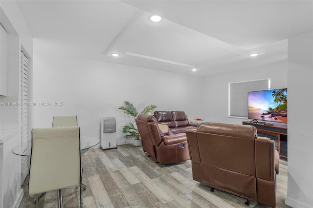 11955 SW 18th Ter Unit 9, Miami, FL 33175 - living room featuring recessed lighting and wood finished floors