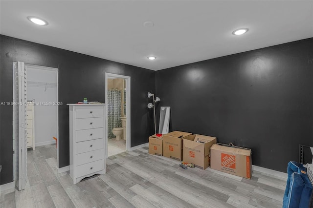 11955 SW 18th Ter Unit 9, Miami, FL 33175 - unfurnished room with light wood-type flooring and recessed lighting