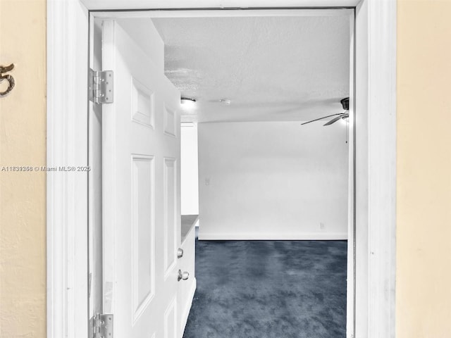 842 NW 1st Ave, Fort Lauderdale, FL 33311 - hall featuring carpet flooring and a textured ceiling