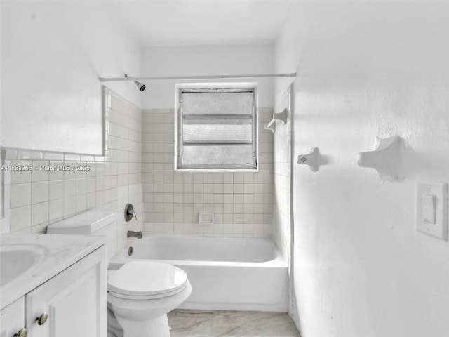 842 NW 1st Ave, Fort Lauderdale, FL 33311 - full bath with vanity, shower / tub combination, and tile walls