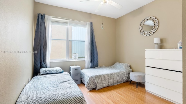 1891 SW 156th Ave, Miramar, FL 33027 - bedroom featuring light wood-type flooring and ceiling fan