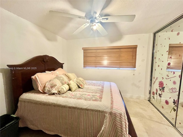 2841 NE 33rd Ct Unit 104, Fort Lauderdale, FL 33306 - bedroom featuring carpet floors and ceiling fan