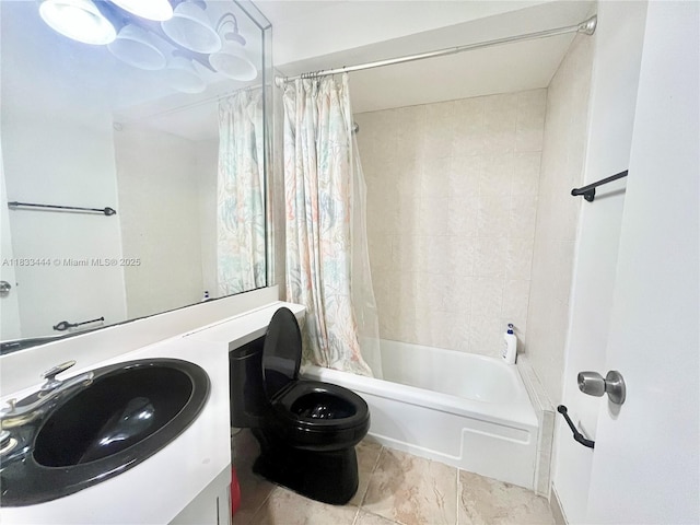 2841 NE 33rd Ct Unit 104, Fort Lauderdale, FL 33306 - bathroom with shower / bathtub combination with curtain and vanity
