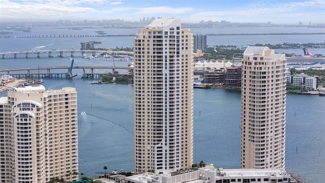 848 Brickell Key Dr Unit 2705, Miami, FL 33131 - view of urban area with a notable bridge and a nearby body of water