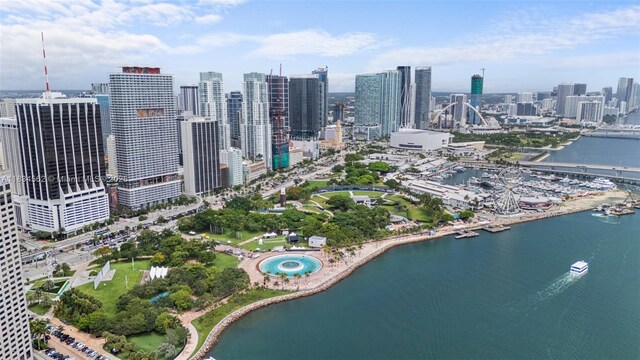 848 Brickell Key Dr Unit 2705, Miami, FL 33131 - bird's eye view of skyline and a nearby body of water
