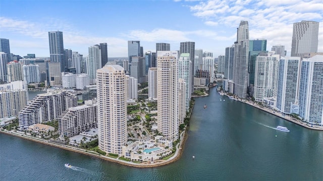 848 Brickell Key Dr Unit 2705, Miami, FL 33131 - view of city skyline featuring a nearby body of water