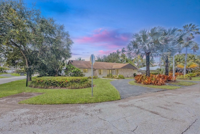 7804 SW 178th Ter, Palmetto Bay, FL 33157 - ranch-style home featuring driveway and a lawn