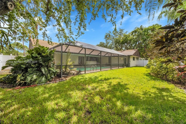 7804 SW 178th Ter, Palmetto Bay, FL 33157 - view of yard with a lanai