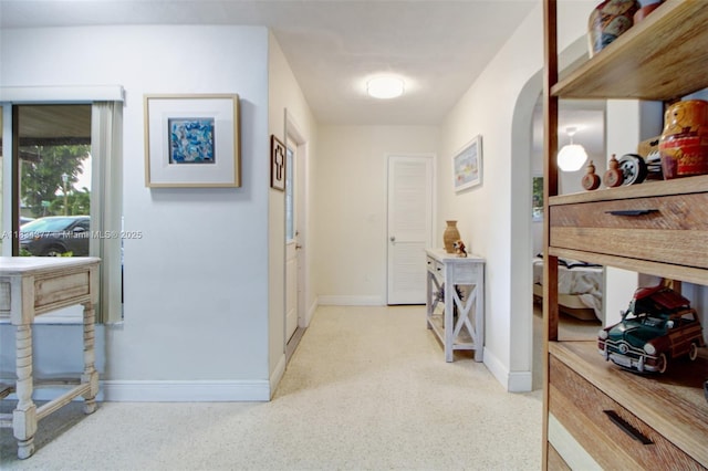 12000 NW 20th St, Pembroke Pines, FL 33026 - hall with arched walkways and baseboards