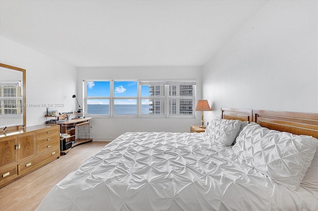 3400 Galt Ocean Dr Unit 702S, Fort Lauderdale, FL 33308 - bedroom featuring light wood finished floors and a desk