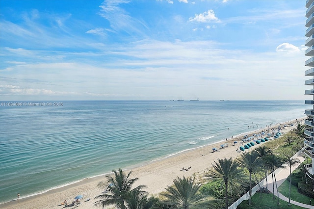 3400 Galt Ocean Dr Unit 702S, Fort Lauderdale, FL 33308 - water view featuring local beach