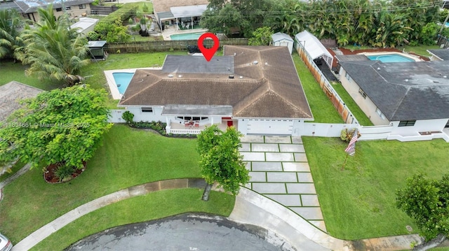 5220 SW 6th St, Plantation, FL 33317 - view of subject property with a pool
