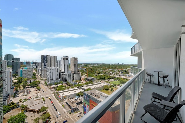 185 SW 7th St Unit 2204, Miami, FL 33130 - balcony with a city view