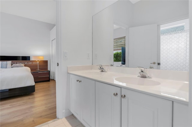 18633 SW 24th St, Miramar, FL 33029 - ensuite bathroom with double vanity and tile patterned flooring
