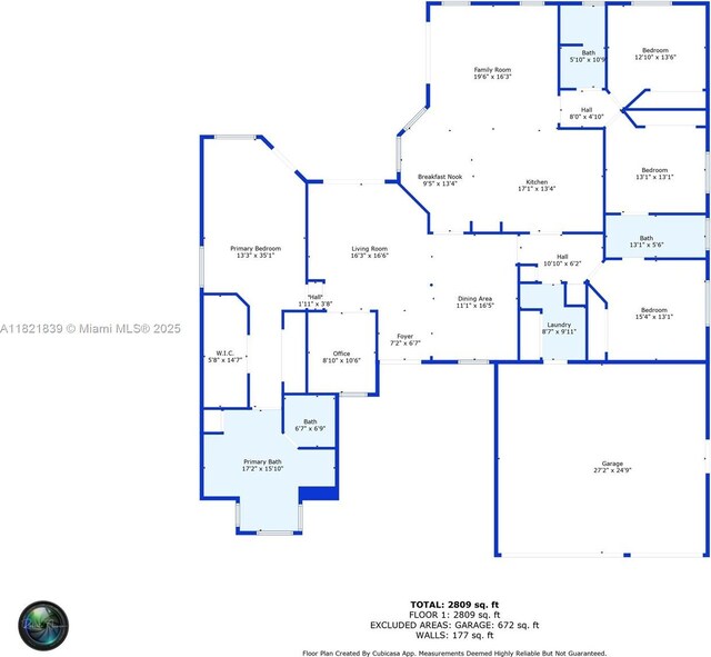 18633 SW 24th St, Miramar, FL 33029 - view of floor plan / room layout