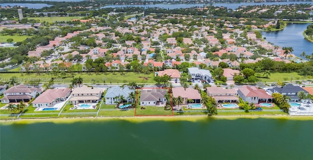 18633 SW 24th St, Miramar, FL 33029 - aerial view of residential area featuring a large body of water