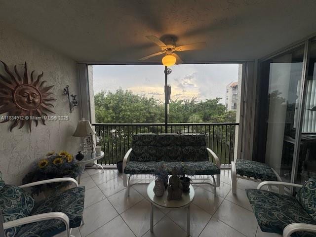 3910 Inverrary Blvd Unit 603-B, Lauderhill, FL 33319 - balcony featuring a ceiling fan