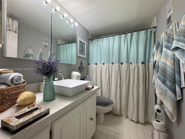 3910 Inverrary Blvd Unit 603-B, Lauderhill, FL 33319 - bathroom featuring tile patterned flooring, vanity, and a shower with shower curtain