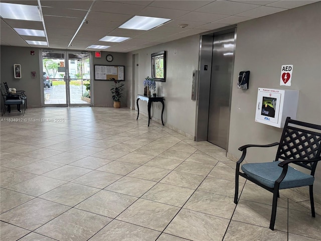 3910 Inverrary Blvd Unit 603-B, Lauderhill, FL 33319 - community lobby with a paneled ceiling