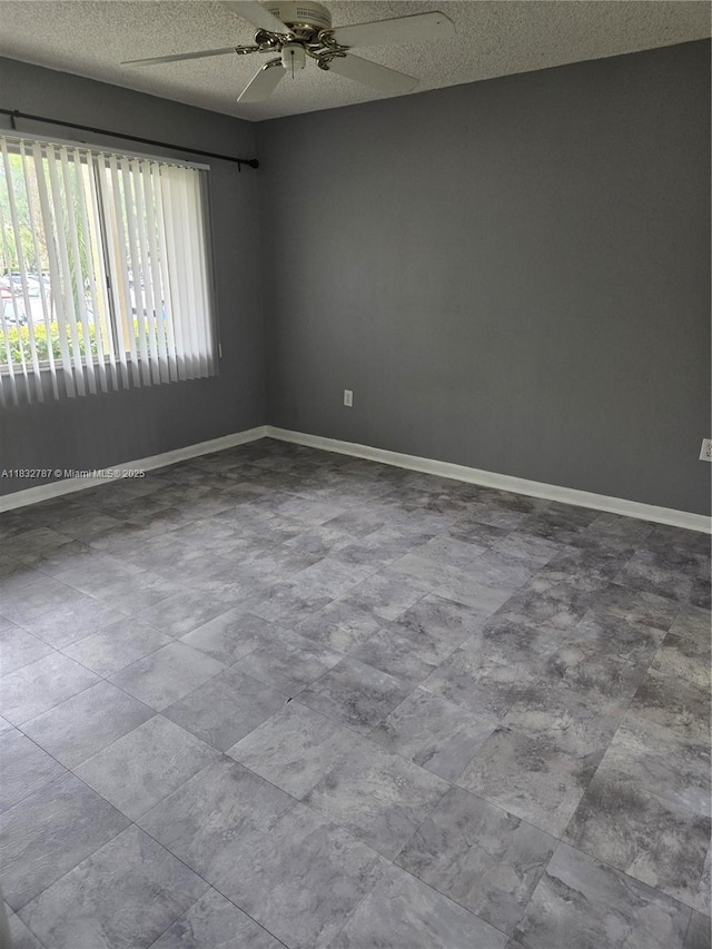 800 SW 142nd Ave Unit N111, Pembroke Pines, FL 33027 - unfurnished room featuring ceiling fan and a textured ceiling