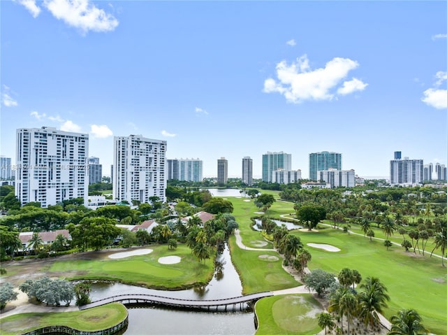 20218 NE 34th Ct Unit 52, Aventura, FL 33180 - view of property's community with a water view, view of golf course, and a skyline view