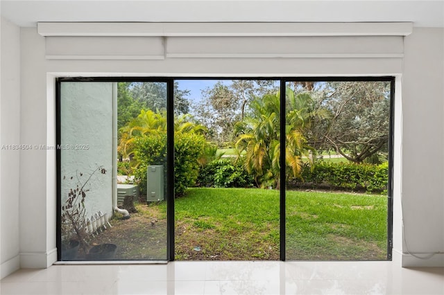 20218 NE 34th Ct Unit 52, Aventura, FL 33180 - doorway to outside featuring tile patterned flooring