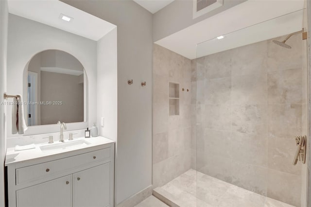 3205 NE 184th St Unit 9106, Aventura, FL 33160 - bathroom featuring tiled shower and vanity
